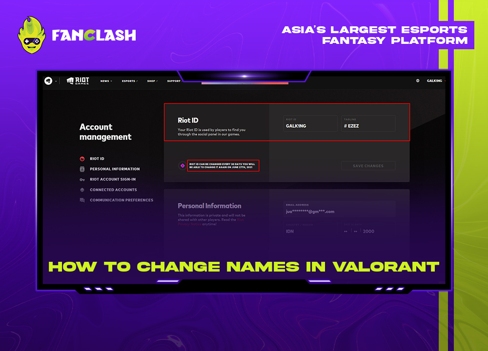 How To Change Name In Valorant For Free  Gamer Tweak